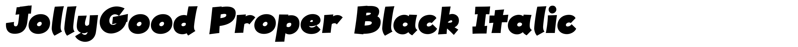 JollyGood Proper Black Italic